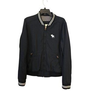 ABERCROMBIE & FITCH STADIUM JUMPER BOMBER JACKETSize Men's  M Inside zip pocketC